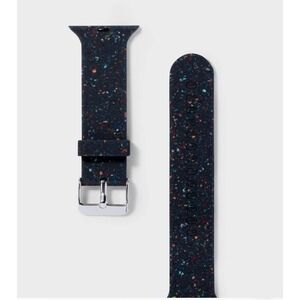 Heyday Apple Watch Band‎ 38 40 41mm Black Speckle Silicone Strap NEW
